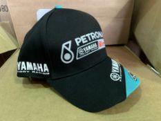 20 X BRAND NEW OFFICIAL YAMAHA PETRONAS BLACK AND GREEN CAPS