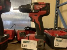 Milwaukee Brushless M18 CBLPD-0X Drill and Screwdriver CBLPD-0X. COMES WITH BATTERY & CHARGER.