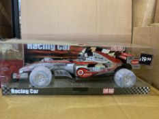 8 X BRAND NEW RACING CARS WITH LIGHT AND SOUND