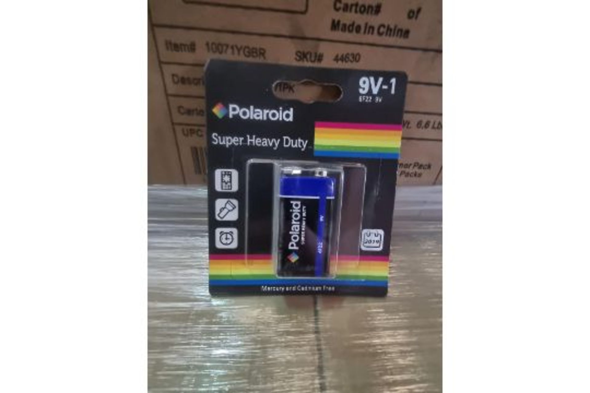 168 X POLAROID AUPER HEAVY DUTY 9V BATTERIES