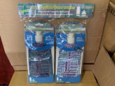 50 X BRAND NEW PACKS OF 2 COLLAPSIBLE 480ML WATER BOTTLES