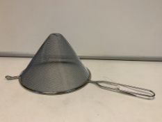 69 X BRAND NEW 20CM CONICAL STRAINERS