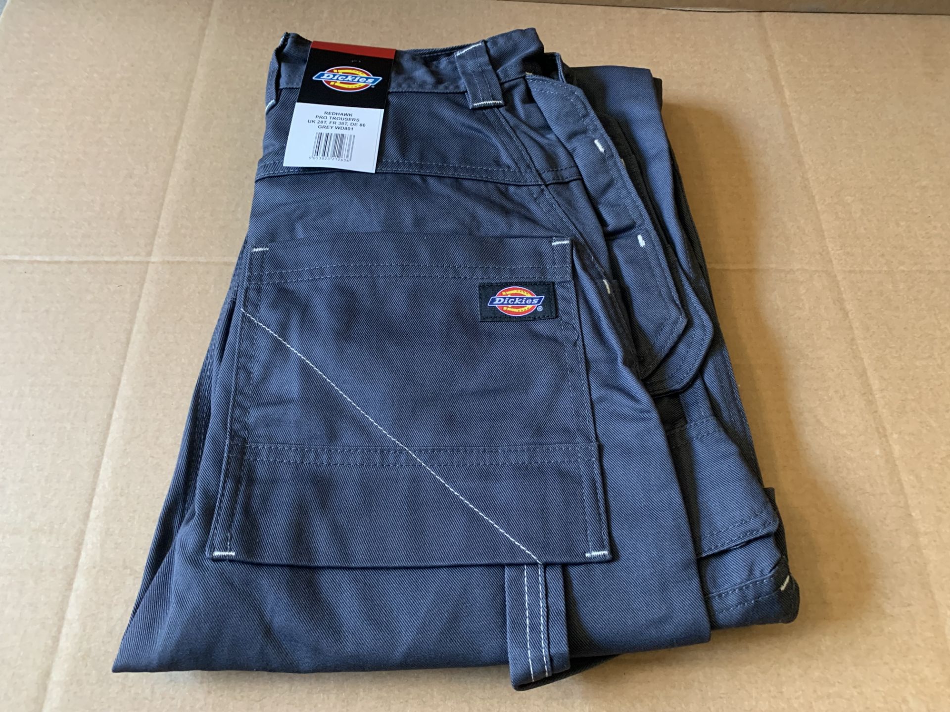 10 X BRAND NEW DICKIES REDHAWK PRO TROUSERS GREY SIZE 28