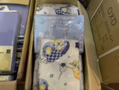 24 X BRAND NEW ASSORTED COT SHEETS IN VARIOUS STYLES AND SIZES