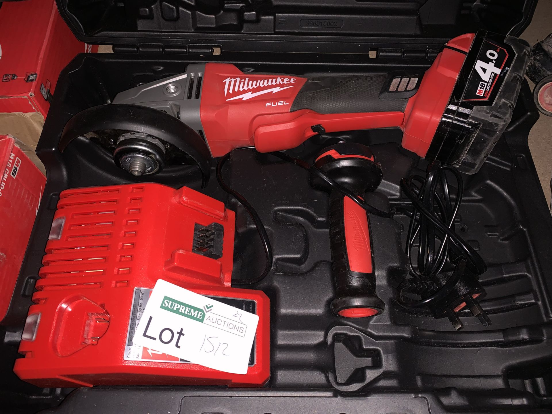 MILWAUKEE M18 CAG115XPDB-502X FUEL 18V 4.0AH LI-ION REDLITHIUM 4½" BRUSHLESS CORDLESS ANGLE GRINDER.