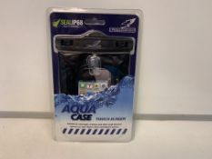 50 X NEW PACKAGED FALCON AQUA CASE TOUCH SCREEN SUITABLE FOR MOST TYPES OF PHONE & OTHER SMALL