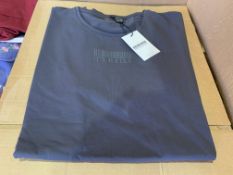 19 X BRAND NEW RISK COUTURE BLUE T SHIRTS SIZE XS