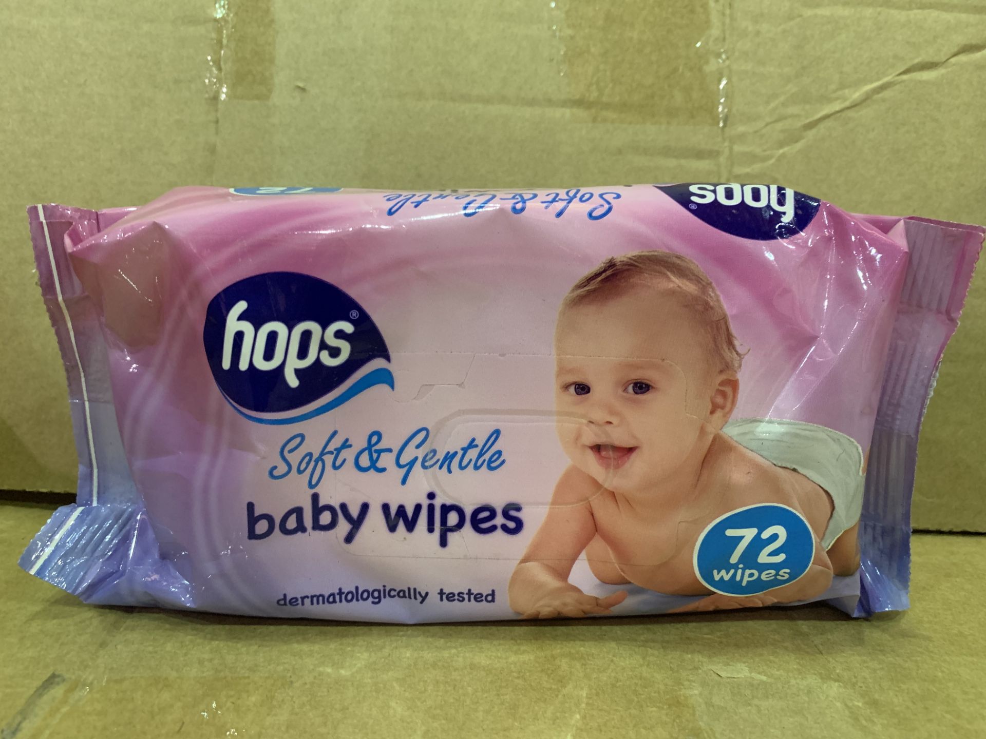 120 X PACKS OF 72 SOFT AND GENTLE BABY WIPES