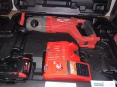 Milwaukee M18CHD 18v Brushless Fuel Cordless SDS+ Hammer Drill + 4ah Battery M18 CHD-402C FUEL.