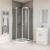 (SUP17) New 1000x1000mm - Elements Quadrant Shower Enclosure. RRP £429.99. Shower Enclosures Feature