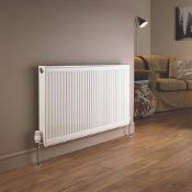 (SUP125) PREMIUM TYPE 21 DOUBLE-PANEL PLUS SINGLE CONVECTOR RADIATOR 600 X 1200MM WHITE 5454BTU.