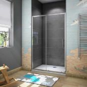 (SUP165) NEW 1700mm - 6mm - Sliding Door Shower Enclosure. RRP £763.99.6mm Safety Glass Fully