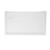 (SUP27) New 1800x800mm Rectangular Ultra Slim Stone Shower Tray. Constructed from acrylic capped