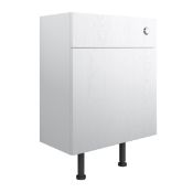 (SUP168) New Benita Satin White Ash WC Unit 600mm. RRP £230.00. Benita fitted furniture gives you