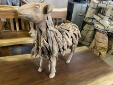 TEAK ROOT BABY LAMB L60 X W25 X H60 RRP £295