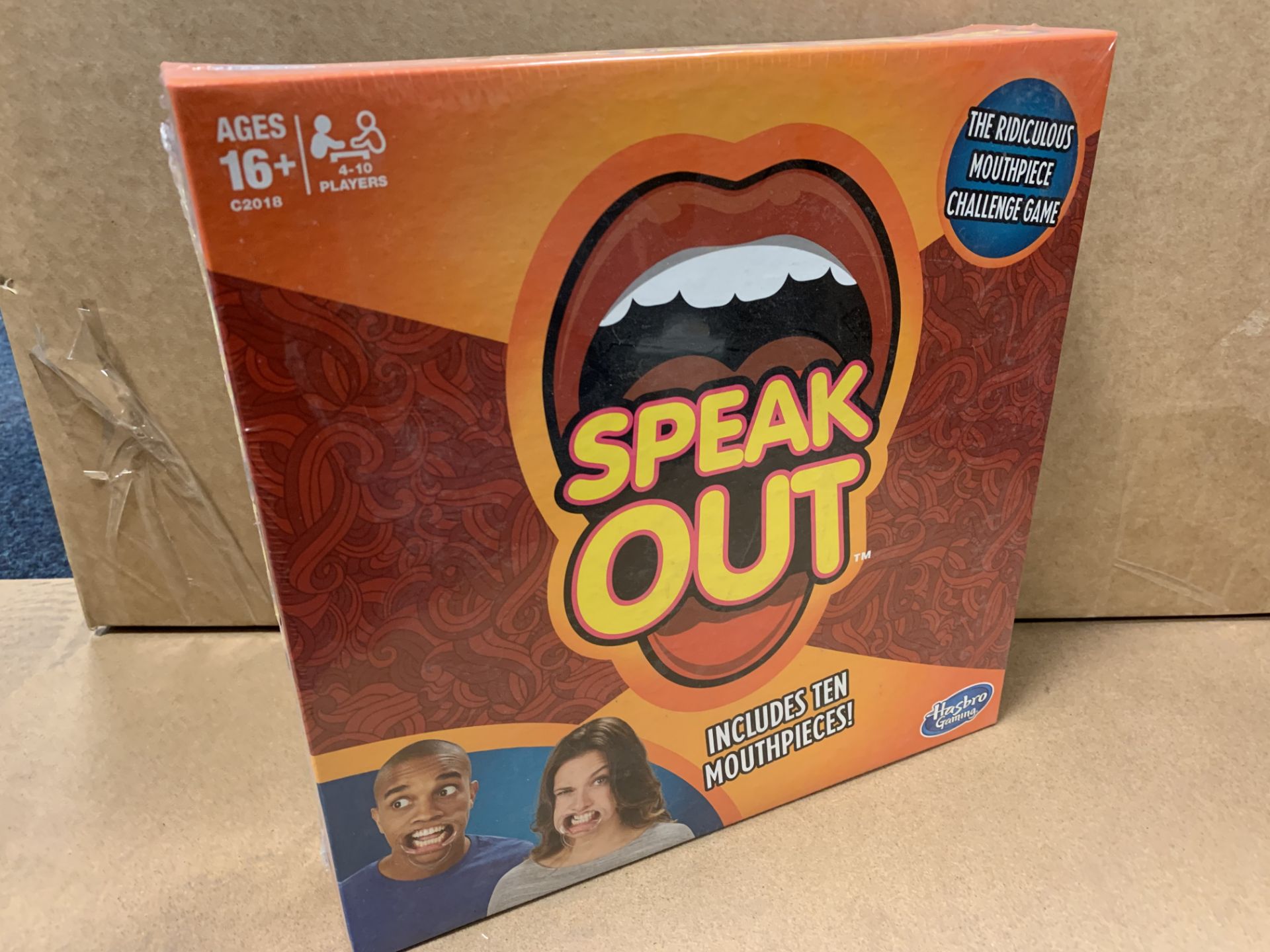 18 X NEW BOXED HASBRO SPEAK OUT - THE RIDICULOUS MOUTHPIECE CHALLENGE GAME