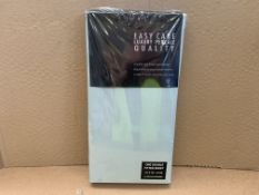 10 X BRAND NEW EASY CARE LUXURY PERCALE DOUBLE FITTED SHEETS