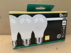 36 X BRAND NEW DIALL LED COOL WHITE 10.5W PACKS OF 3 LIGHTBULBS