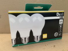 37 X BRAND NEW DIALL LED COOL WHITE 10.5W PACKS OF 3 LIGHTBULBS