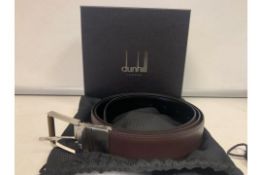 BRAND NEW ALFRED DUNHILL BROWN 35MM BELT (0647) RRP £345 -8 SP