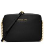 BRAND NEW MICHAEL KORS CROSSBODIES BLACK LARGE EW LEATHER CROSSBODY BAG (3606) RRP £190 -1