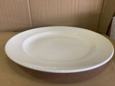 2 X BRAND NEW PACKS OF 6 STEELITE SIMPLICITY WHITE HARMONY PLATES 320MM RRP £72 PER PACK