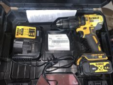 DEWALT DCD778M2T-SFGB 18V 4.0AH LI-ION XR BRUSHLESS CORDLESS COMBI DRILL COMES WITH 1 BATTERY,