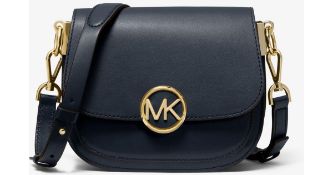 BRAND NEW MICHAEL KORS LILLIE ADMIRAL SMALL SADDLE CROSSBODY LEATHER BAG (9126) RRP £210