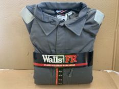 2 X BRAND NEW WALLS FIRE RESISTANT COVERALLS 48 X 32 RRP £280 EACH