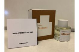 2 X BRAND NEW COMMODITY MIMOSA EXCLUSIVE EDT 100ML RRP £89.99 EACH