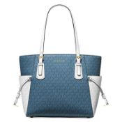 BRAND NEW MICHAEL KORS VOYAGER BLUE EW TOTE BAG (7475) RRP £195