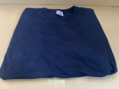 50 X BRAND NEW NAVY TRIM T SHIRTS (SIZES MAY VARY)