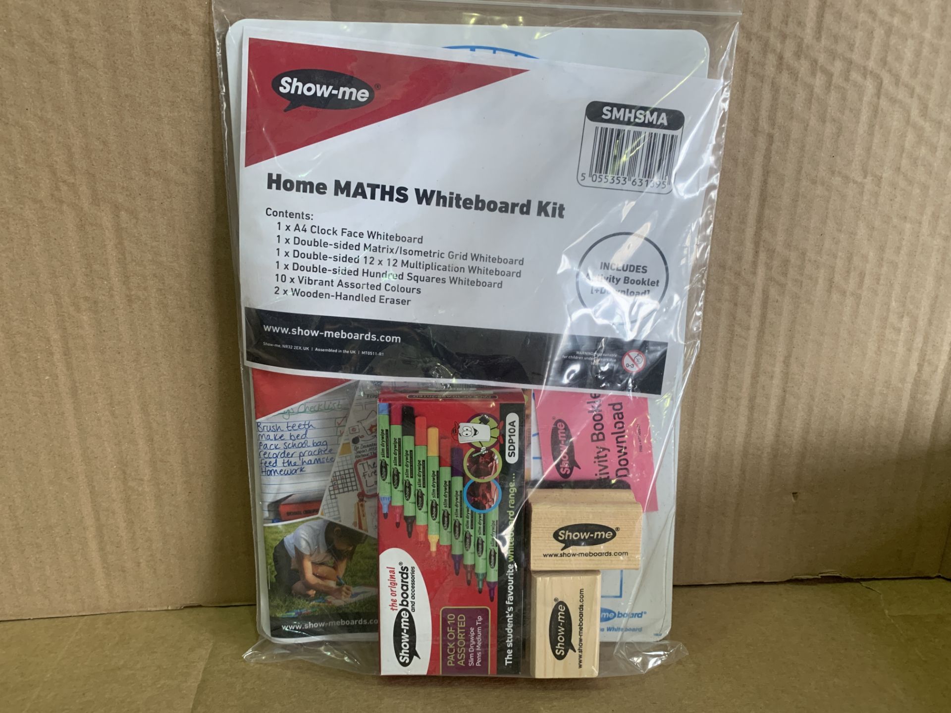 50 X BRAND NEW SHOW ME HOME MATHS WHITEBOARD KITS