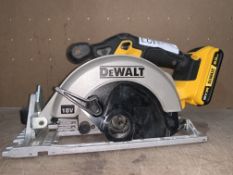 DEWALT DCS391 165MM 18V LI-ION XR CORDLESS CIRCULAR SAW COMES WITH BATTERY (UNCHECKED)