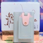 BRAND NEW TED BAKER FARRAN GREY PASSPORT HOLDER AND TAG SET (9902) RRP £65-1