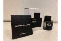 2 X BRAND NEW COMMODITY WOOL EXCLUSIVE EDT 100ML RRP £89.99 EACH