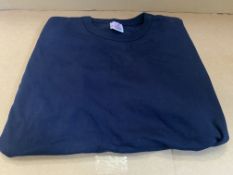 50 X BRAND NEW NAVY TRIM T SHIRTS (SIZES MAY VARY)