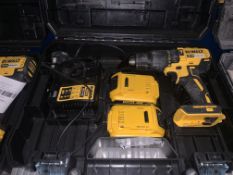 DEWALT DCD778D2T-SFGB 18V 2.0AH LI-ION XR BRUSHLESS CORDLESS COMBI DRILL COMES WITH 2 BATTERIES,