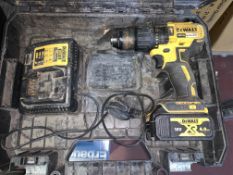 DEWALT DCD778M2T-SFGB 18V 4.0AH LI-ION XR BRUSHLESS CORDLESS COMBI DRILL COMES WITH 1 BATTERY,