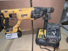 DEWALT SDS PLUS DRILL COMES WITH 2 X BATTERY AND CHARGER (UNCHECKED