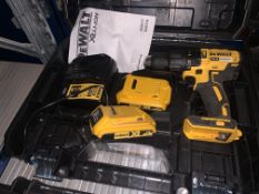 DEWALT DCD778D2T-SFGB 18V 2.0AH LI-ION XR BRUSHLESS CORDLESS COMBI DRILL COMES WITH 2 BATTERIES,