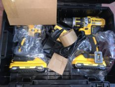 DEWALT DCK2510L3T-GB 18V 3.0AH LI-ION XR BRUSHLESS CORDLESS TWIN PACK COMES WITH 3 BATTERIES,