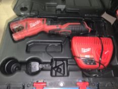 MILWAUKEE M12 PIPE CUTTER COMES WITH 1 BATTERY, CHARGER AND CARRY CASE (UNCHECKED / UNTESTED )