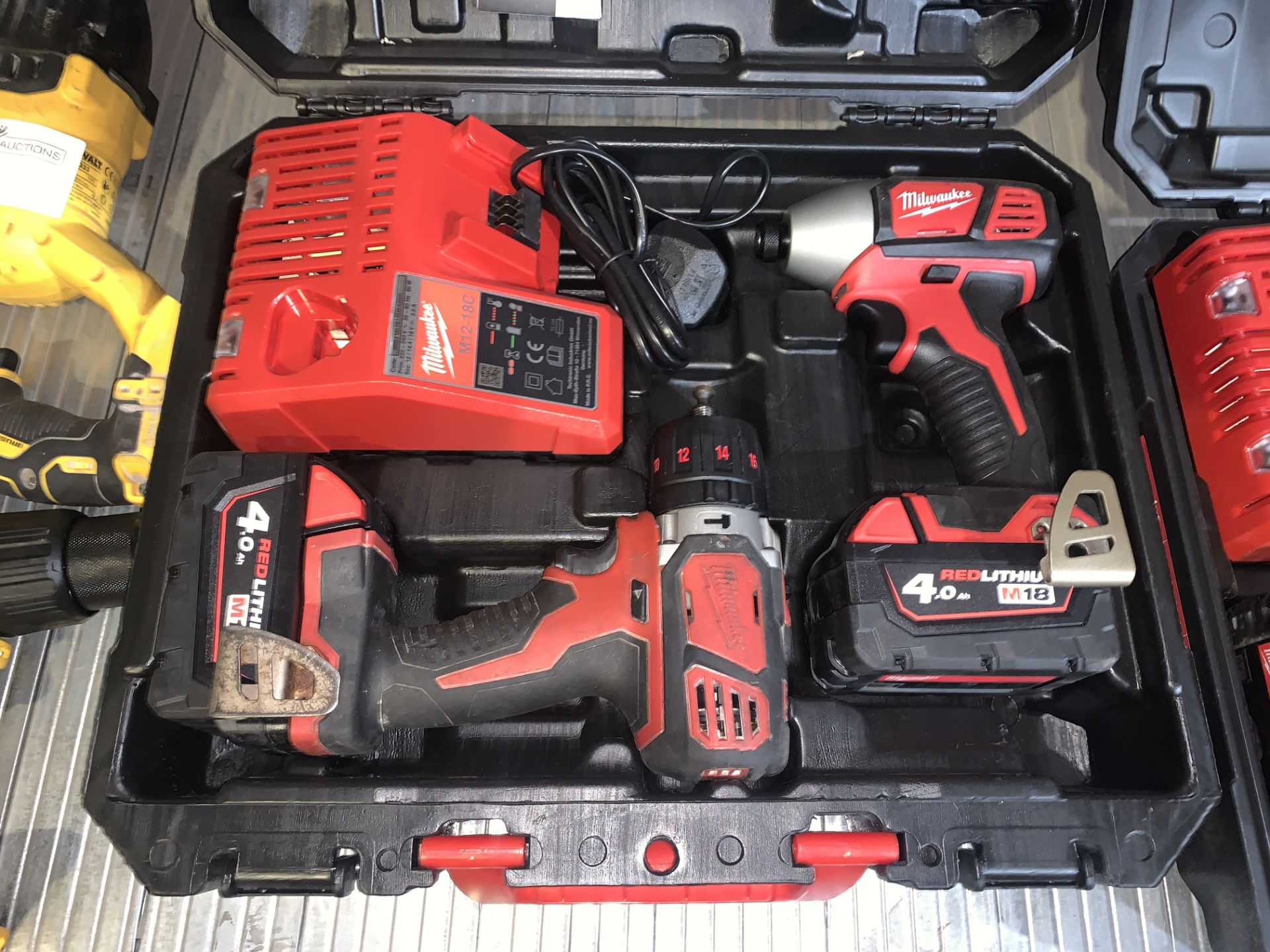 MILWAUKEE M18 CBLPP2A-402C 18V 4.0AH LI-ION REDLITHIUM BRUSHLESS CORDLESS COMBI DRILL & IMPACT