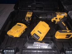 DEWALT DCD778D2T-SFGB 18V 2.0AH LI-ION XR BRUSHLESS CORDLESS COMBI DRILL COMES WITH 2 BATTERIES,