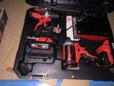 MILWAUKEE M18 CBLPP2A-402C 18V 4.0AH LI-ION REDLITHIUM BRUSHLESS CORDLESS COMBI DRILL & IMPACT