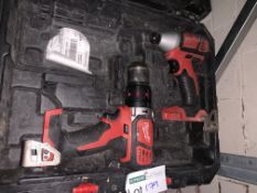 MILWAUKEE M18 BPP2Q-402C 18V 4.0AH LI-ION REDLITHIUM CORDLESS TWIN PACK COMES WITH CARRY CASE ONLY (