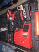 MILWAUKEE M18CBLPD COMES WITH 2 BATTERIES, CHARGER AND CARRY CASE (UNCHECKED / UNTESTED )