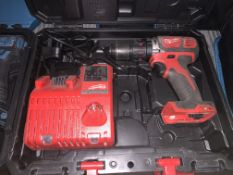 MILWAUKEE M18 BPDN-402C 18V 4.0AH LI-ION REDLITHIUM CORDLESS COMBI DRILL COMES WITH CHARGER AND