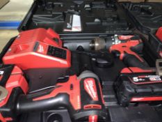 MILWAUKEE M18 CBLPP2A-502C 18V 5.0AH LI-ION REDLITHIUM BRUSHLESS CORDLESS COMBI DRILL & IMPACT